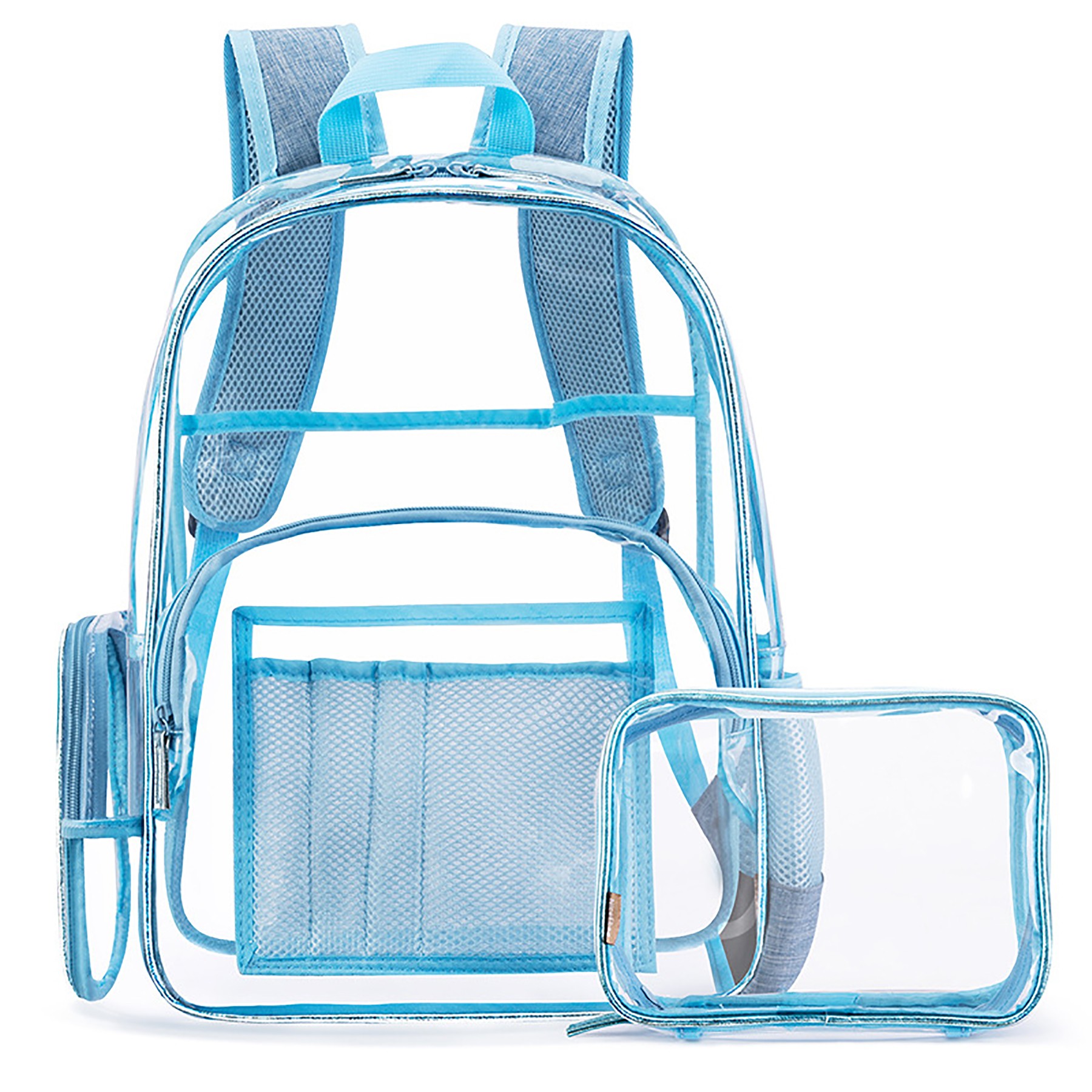 2 In 1 Clear Backpack With Cosmetic Bag 2