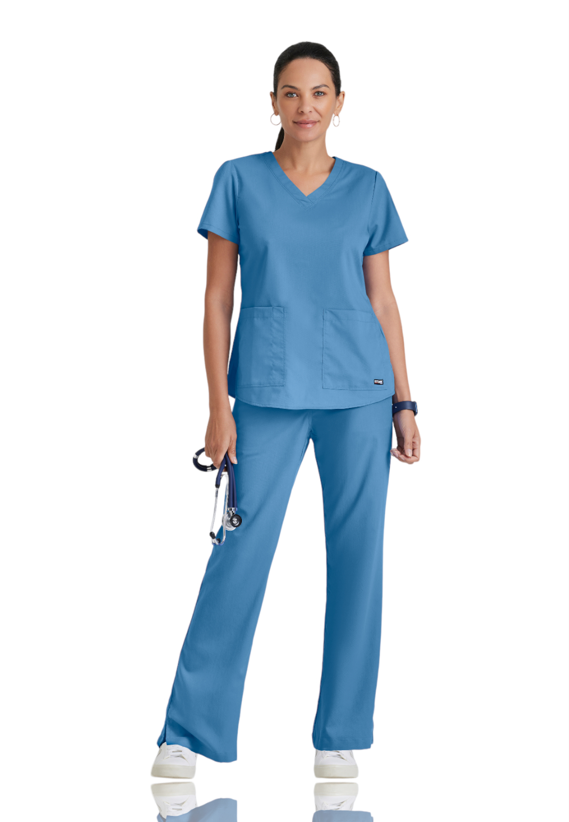Grey's Anatomy Classic - Women's Two-Pocket V-Neck Aubrey Scrub Top 13