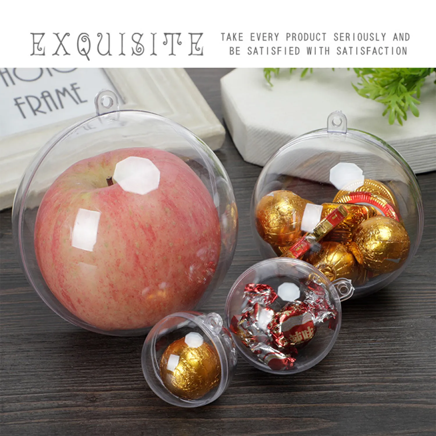 High transparent Christmas Tree Decorated Hollow Ball 6