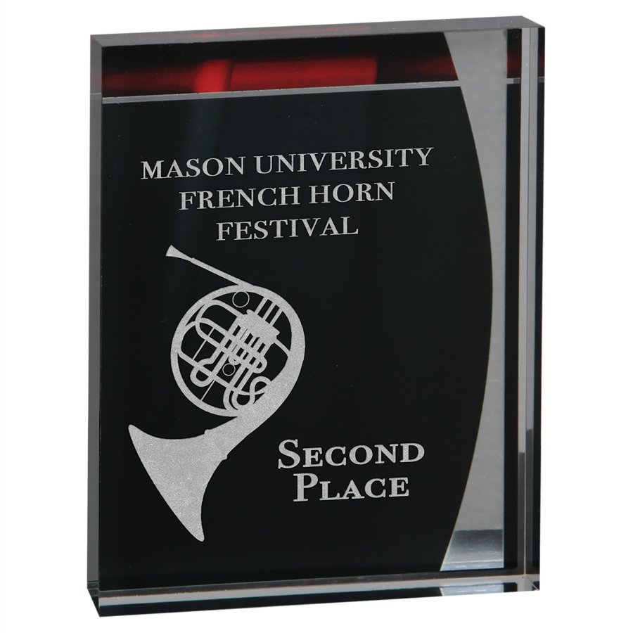 5.25" x 6.5" Lustre Acrylic Standup Award