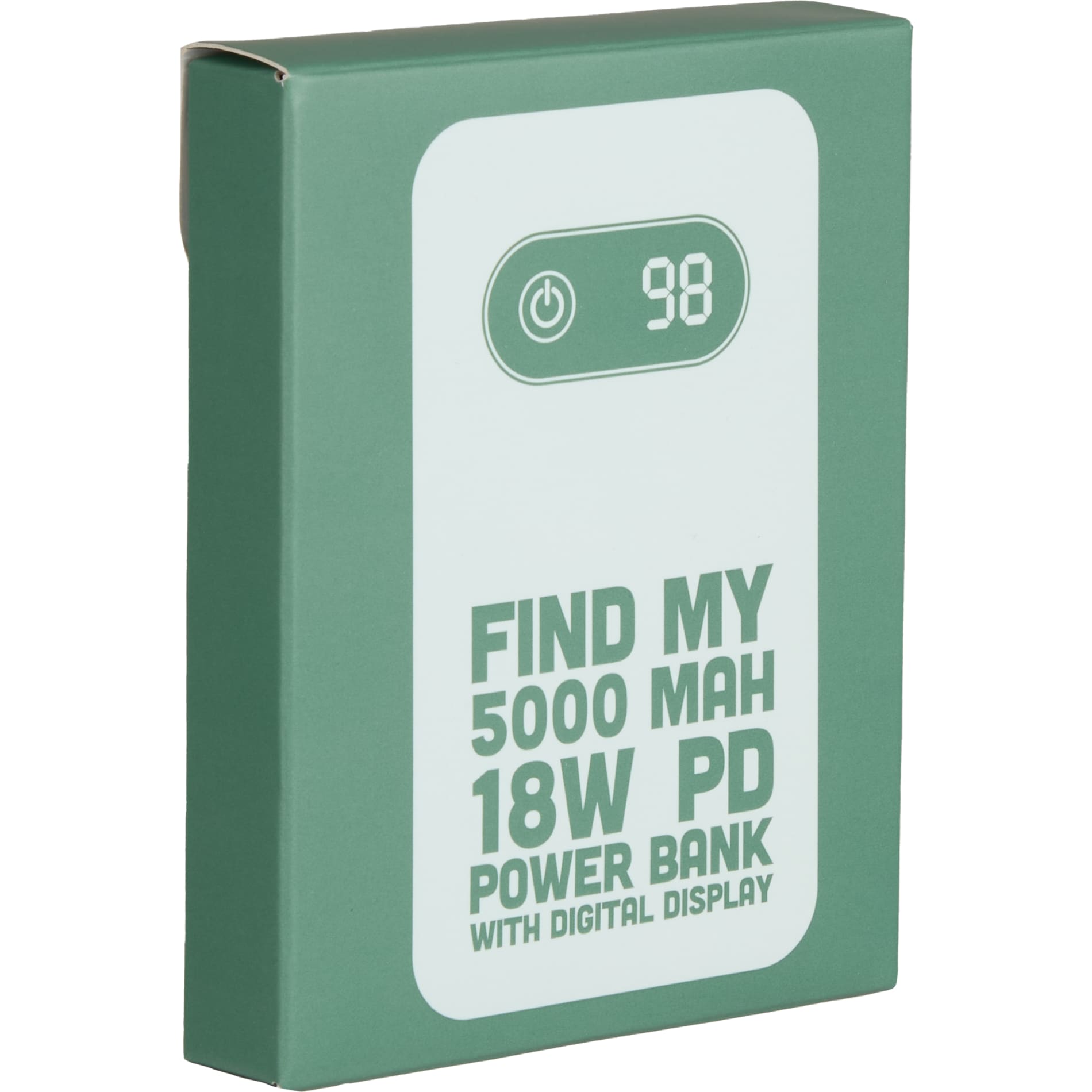 Find My 5000 mAh 18W PD Power Bank/Digital Display 85