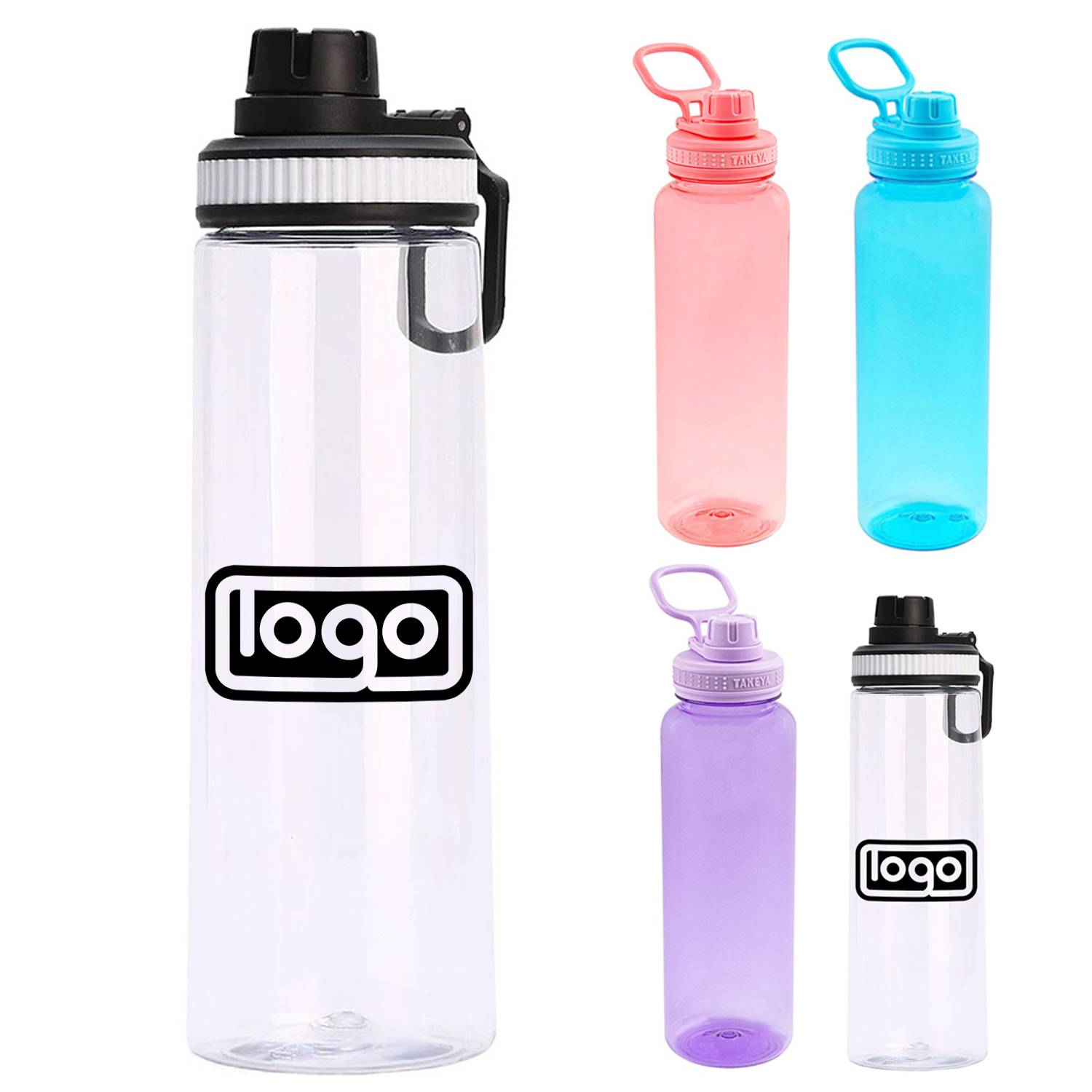 25oz BPA Free Sport Water Bottle w/ Spout Lid 4