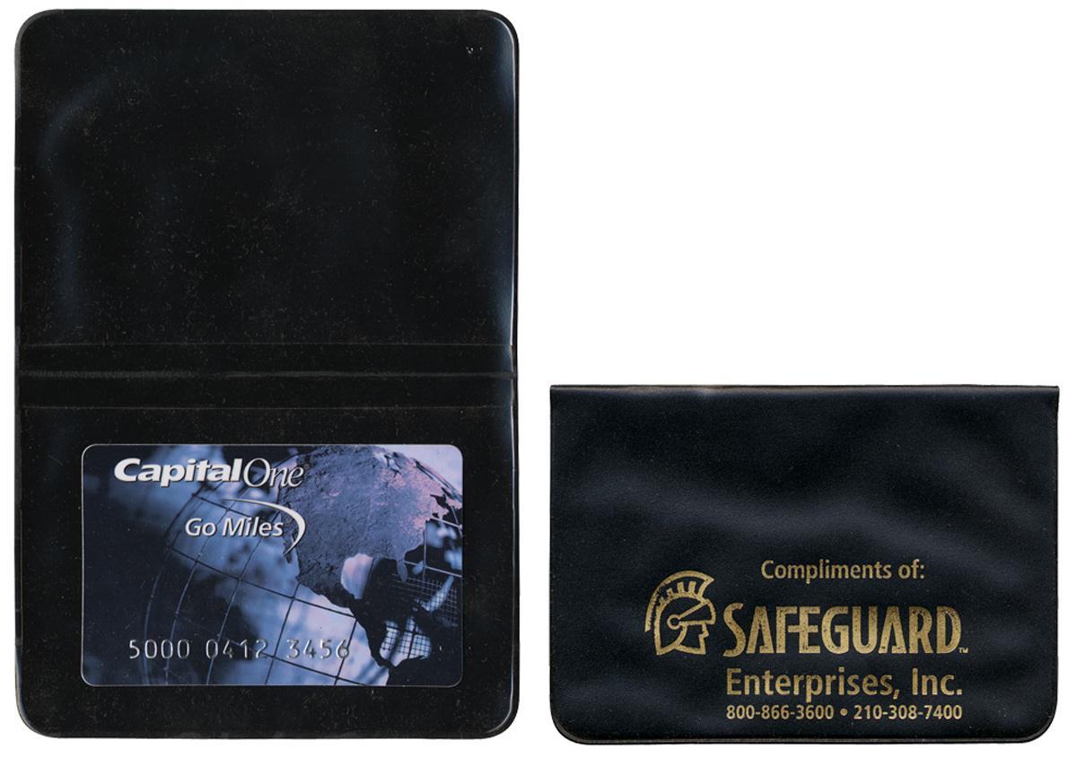 Card Case with 2 clear pockets 4