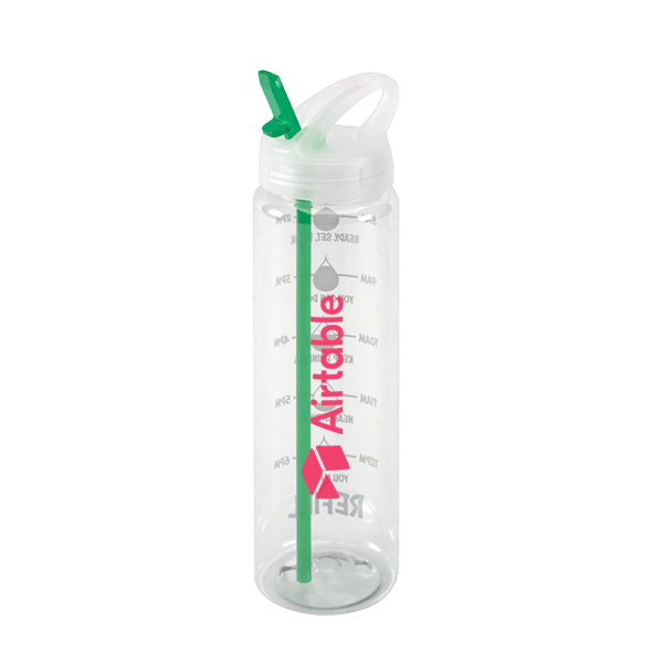 Water Bottle with Flip Up Spout & Hydration Mark  - 32 Oz. 25