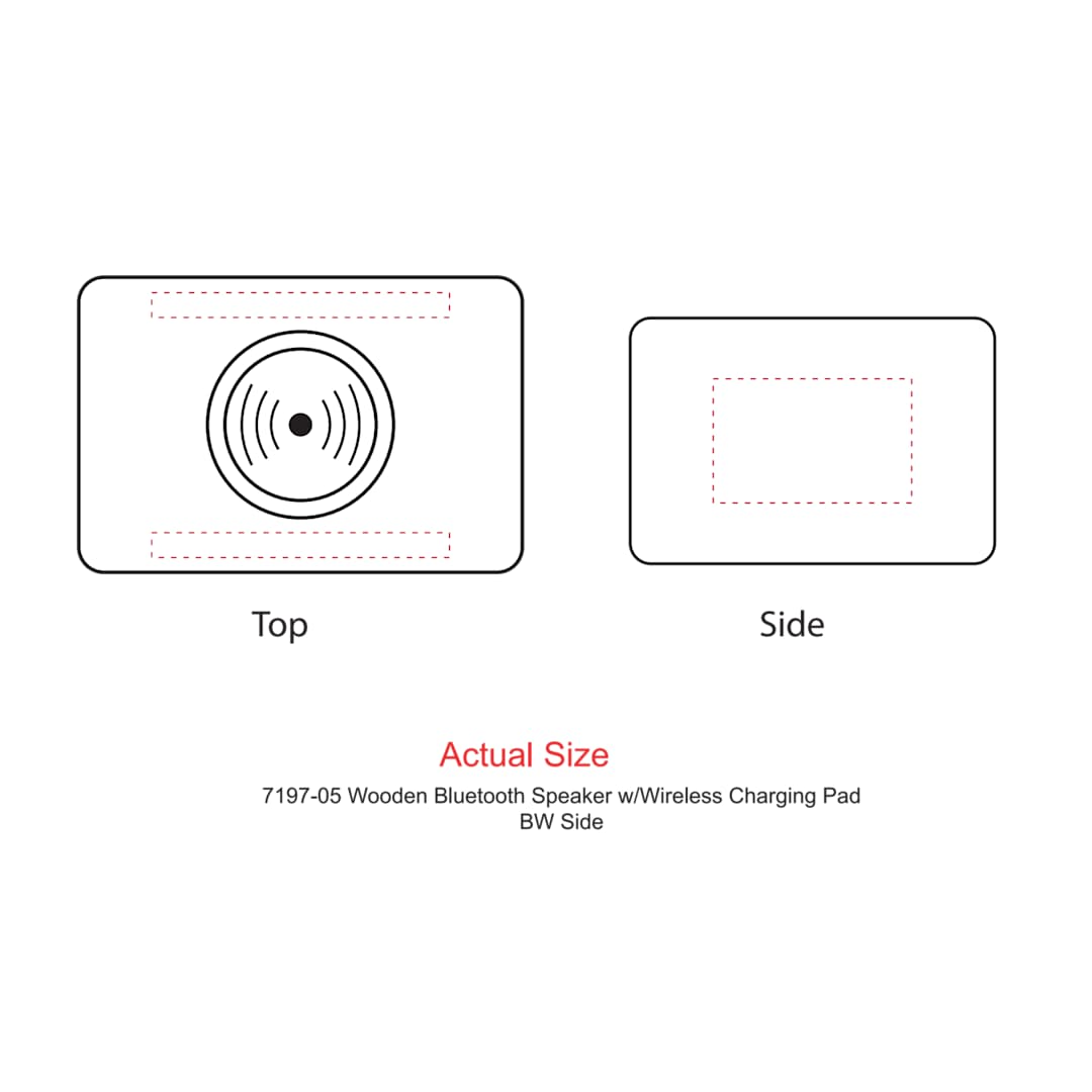 Wood Bluetooth Speaker with Wireless Charging Pad 89