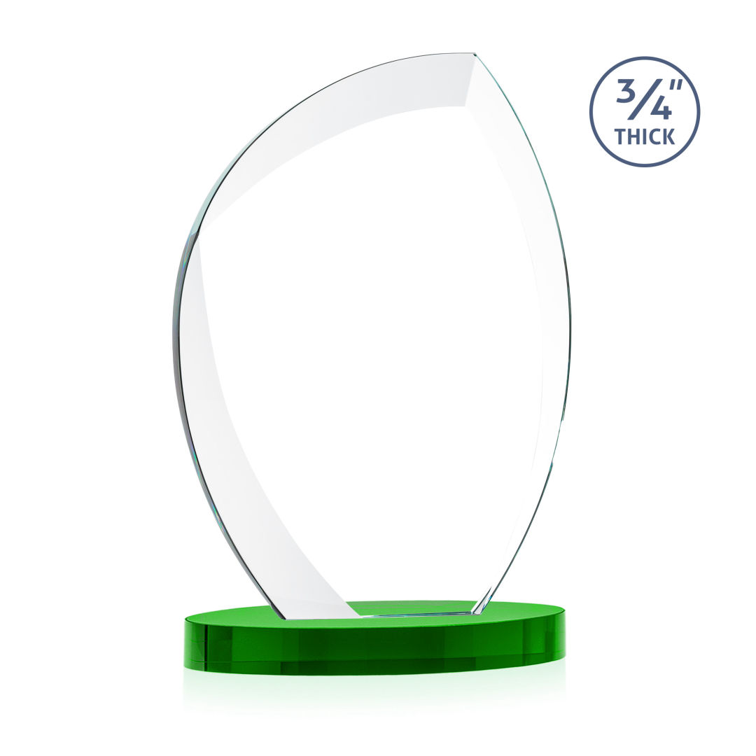 Wichita VividPrint™ Award on Alberton Base - Green 5