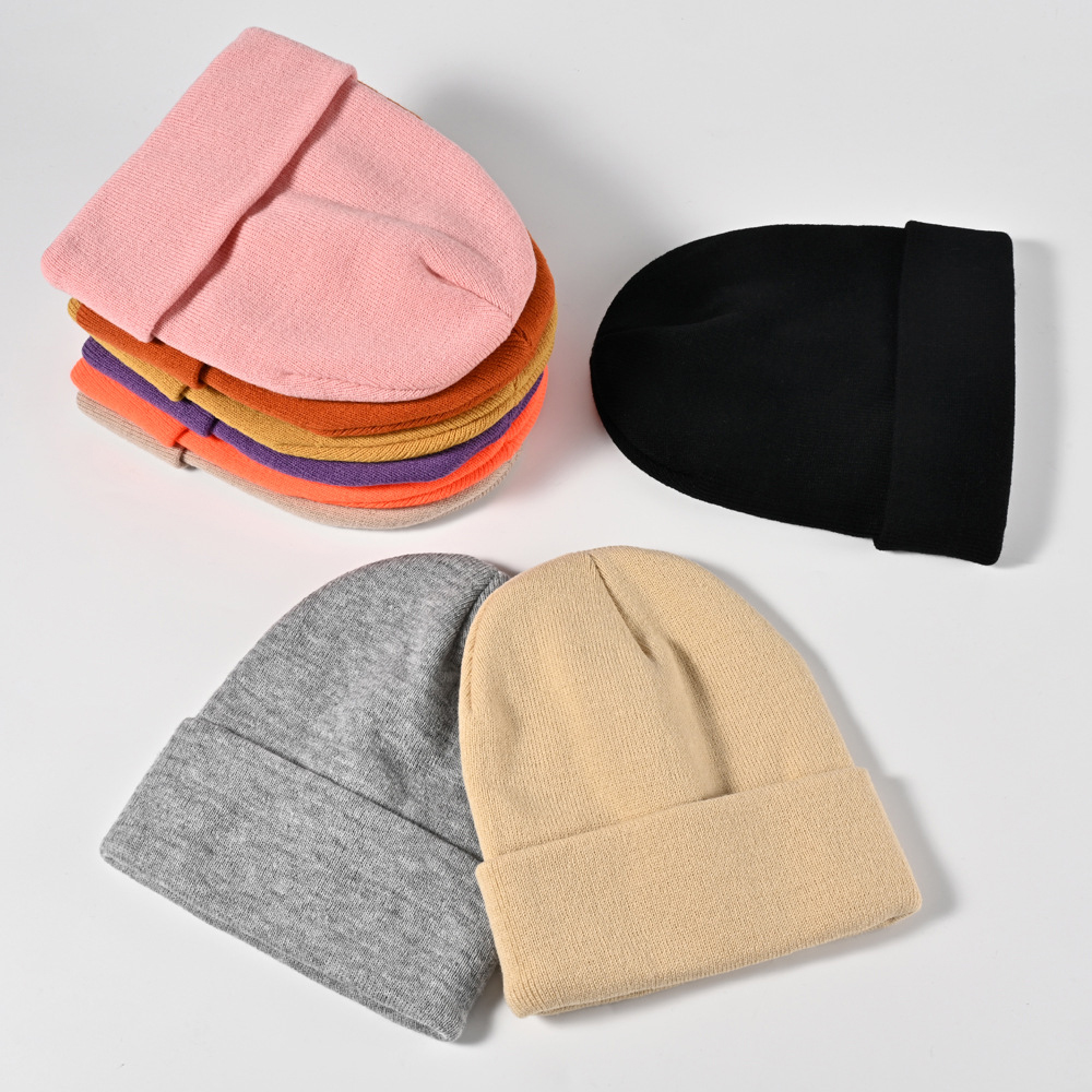 Embroidered Knitted Cuffed Beanie 3