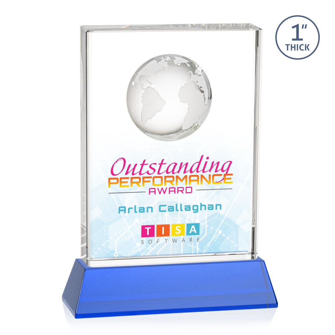 Ambassador VividPrint™ Award on Base - Sky Blue 2
