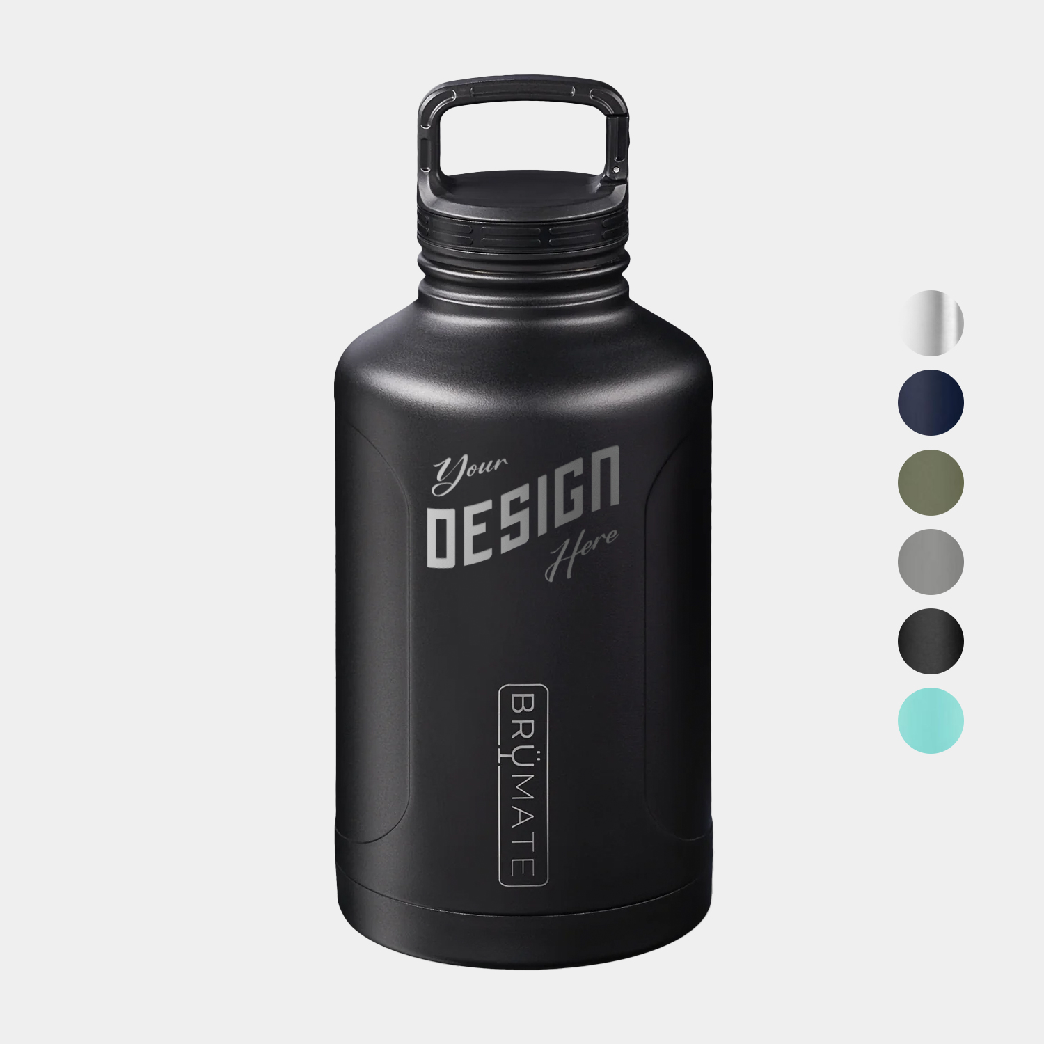64 oz BruMate® Growler Stainless Steel Insulated Bottle, custom water bottle with logo imprint 2