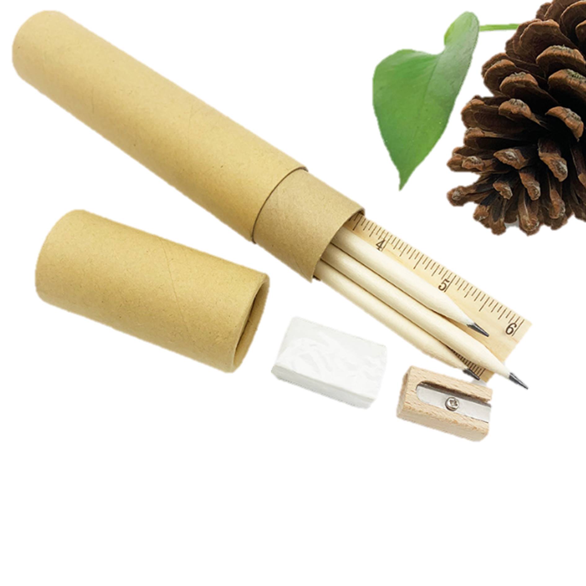Wooden Pencil Stationery Set 3