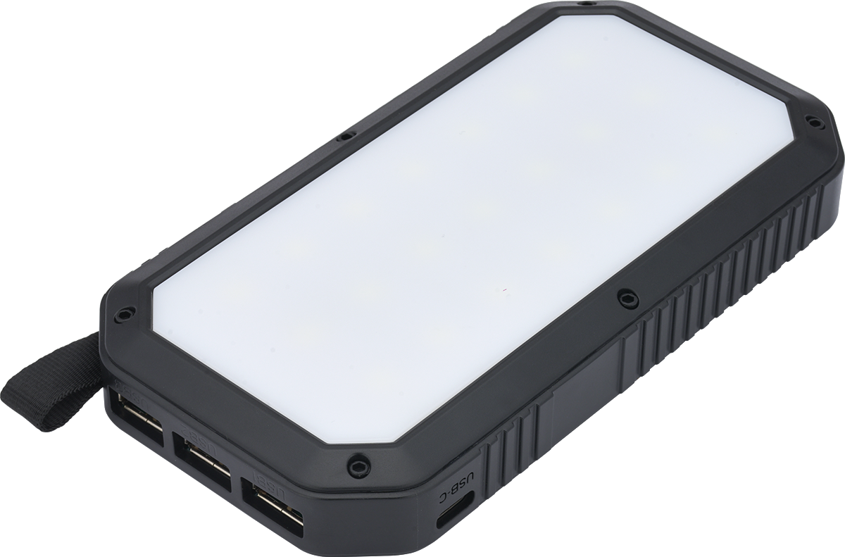 Trio Port Solar Charge LED Power Bank 8,000mAh 23