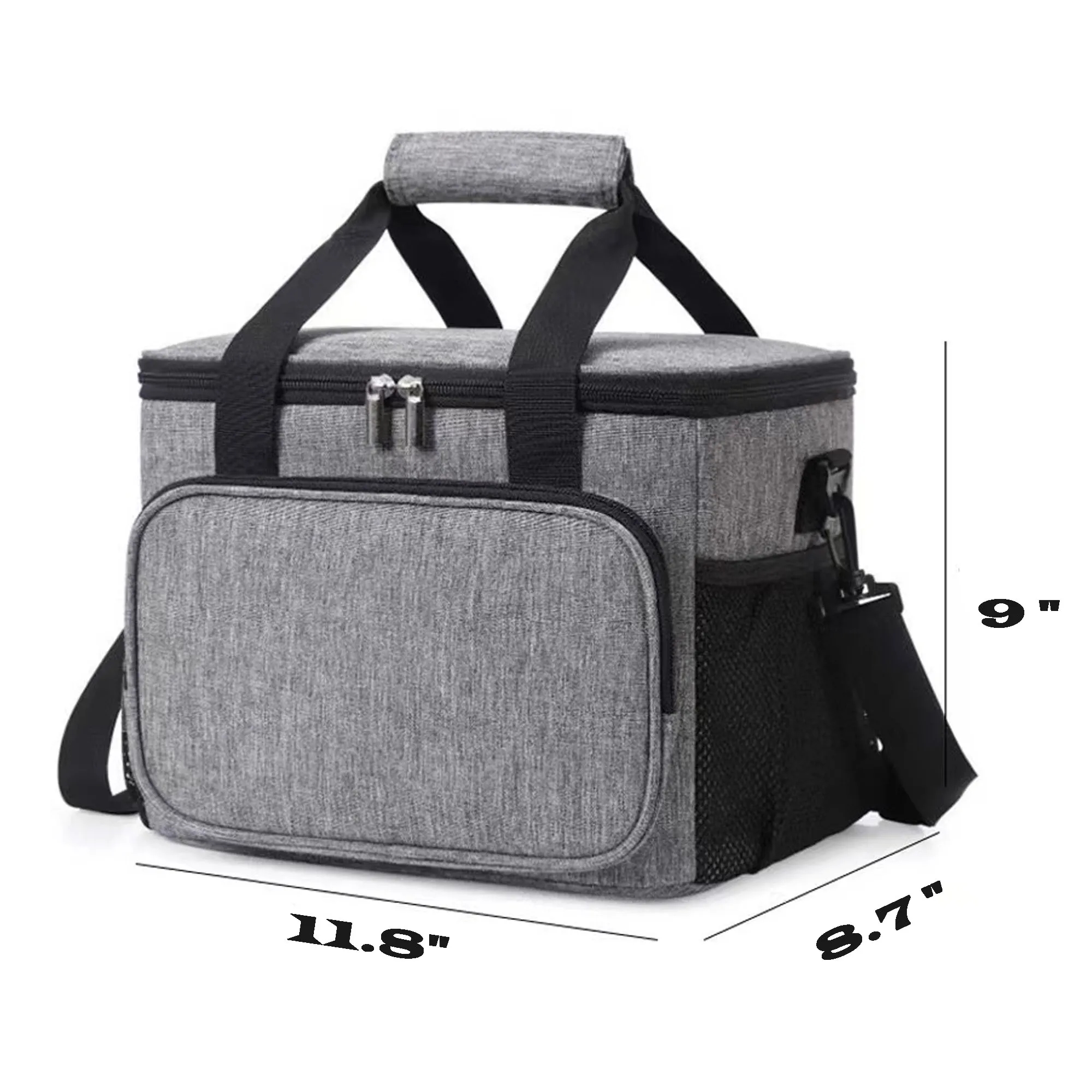 Insulated Picnic Basket Cooler Bag Can Be Worn Cross-Body 3