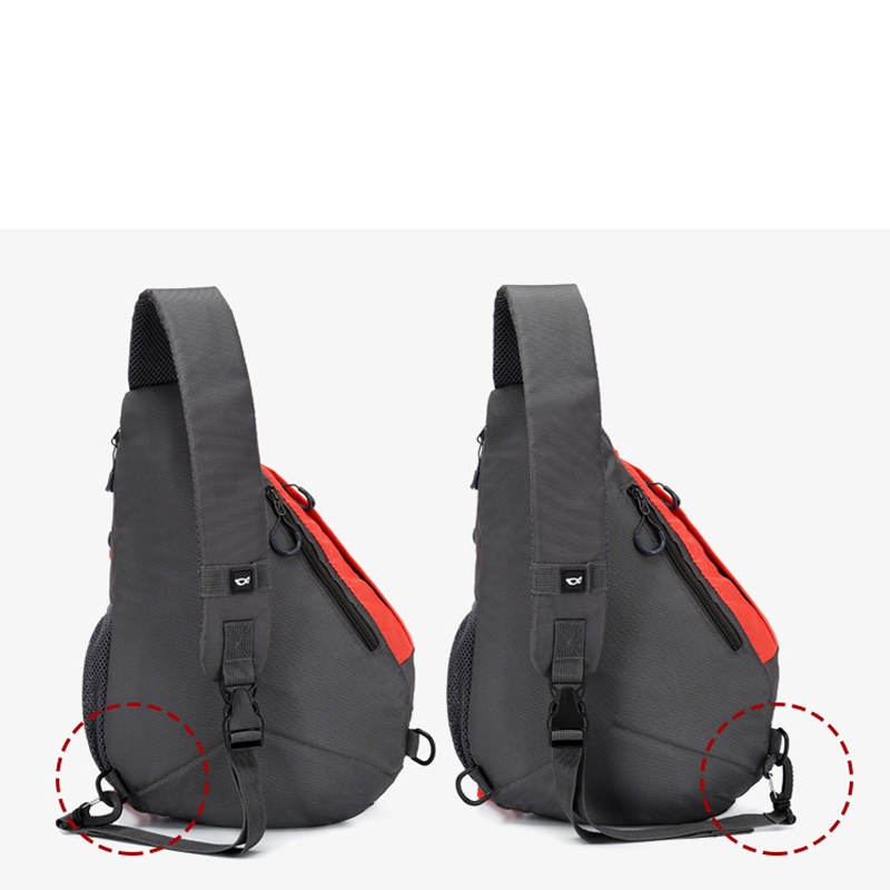 Sling Chest Shoulder Crossbody Bag w/USB Charging Port 5