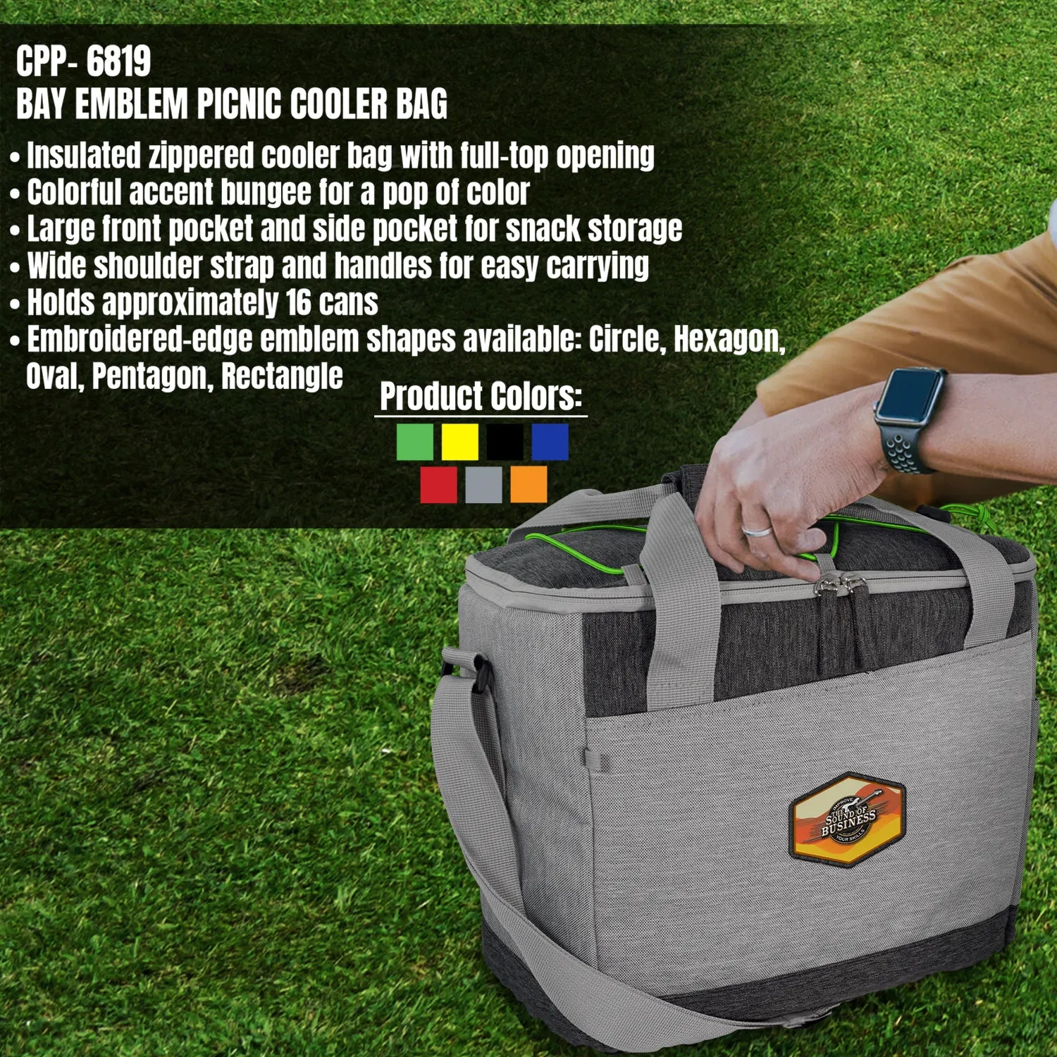 BAY EMBLEM PICNIC COOLER BAG 13