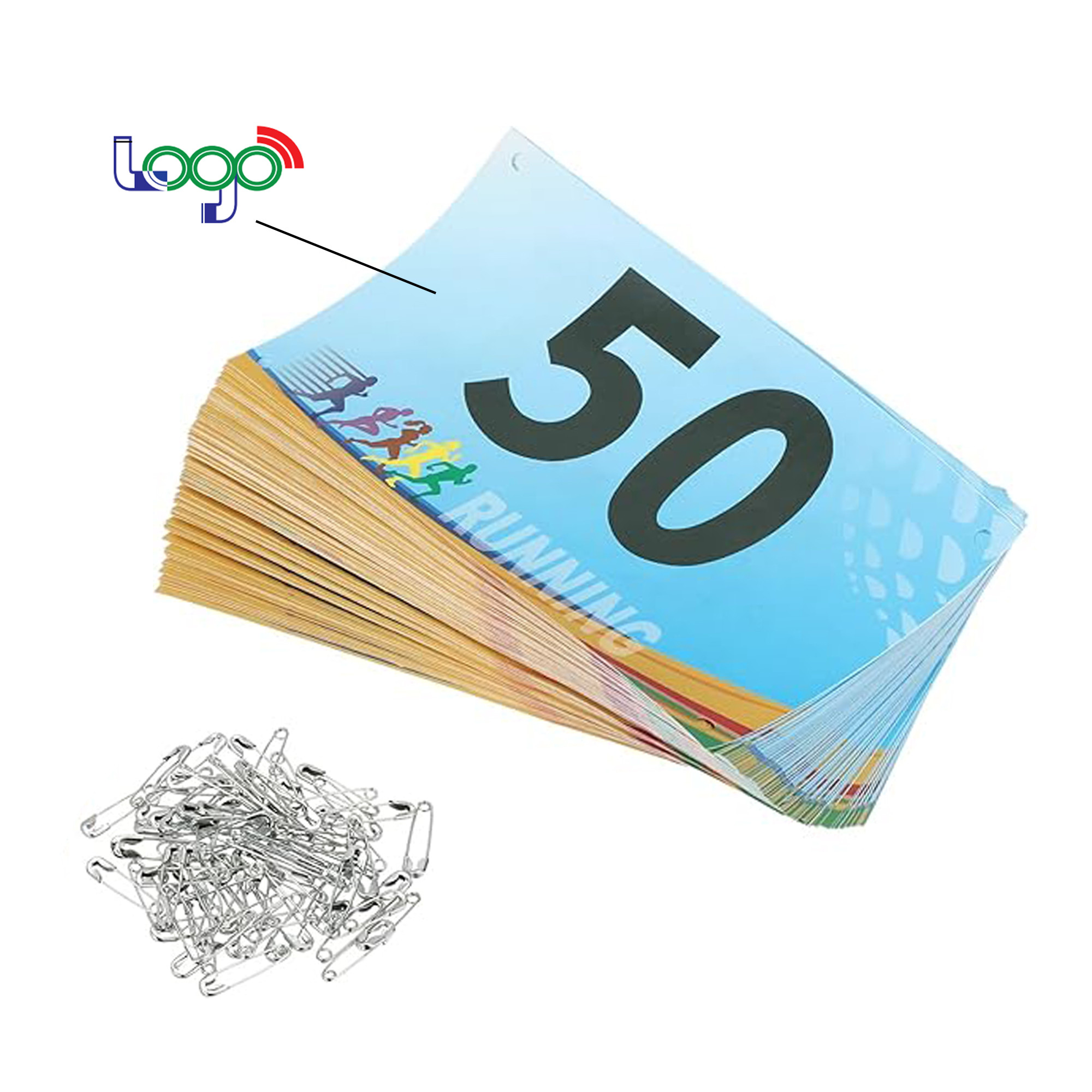 Customizable Tyvek Fiber Paper Sports Bib with Chip Addition, Perfect for Sporting Events 3