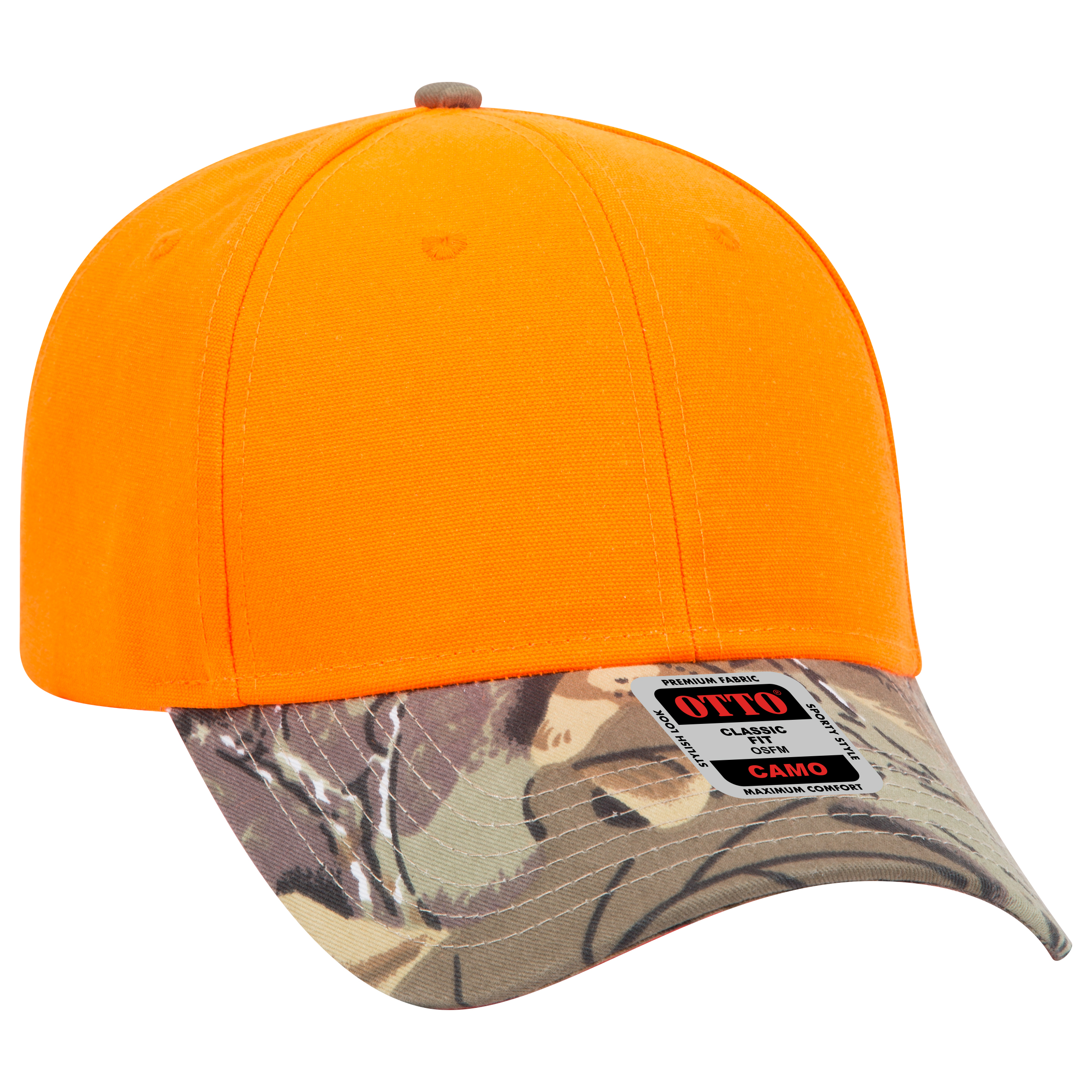 OTTO CAP® Camouflage 6 Panel Low Profile Baseball Cap 30