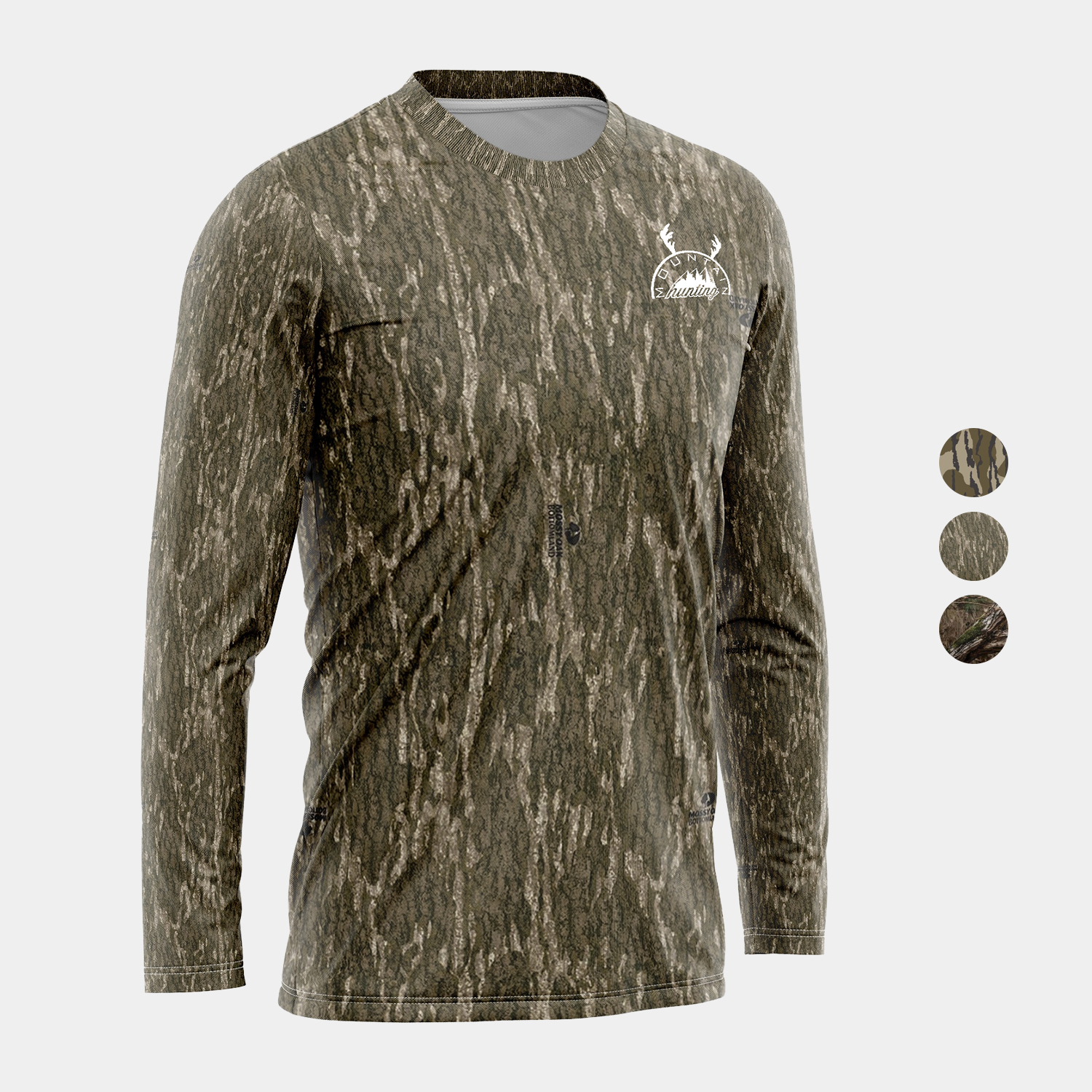 Mossy Oak® Men's 4.4 oz. Polyester Interlock Long Sleeve T-Shirt 1