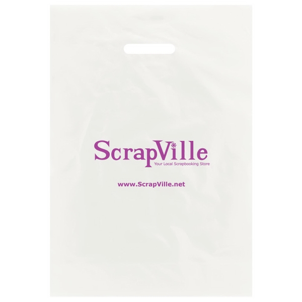 Frosted Die Cut Merchandise Bags 3