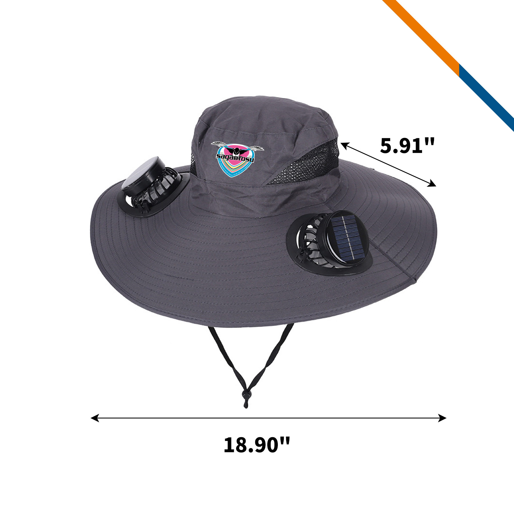 Armor Solar Double Fan Bucket Hat With String 1