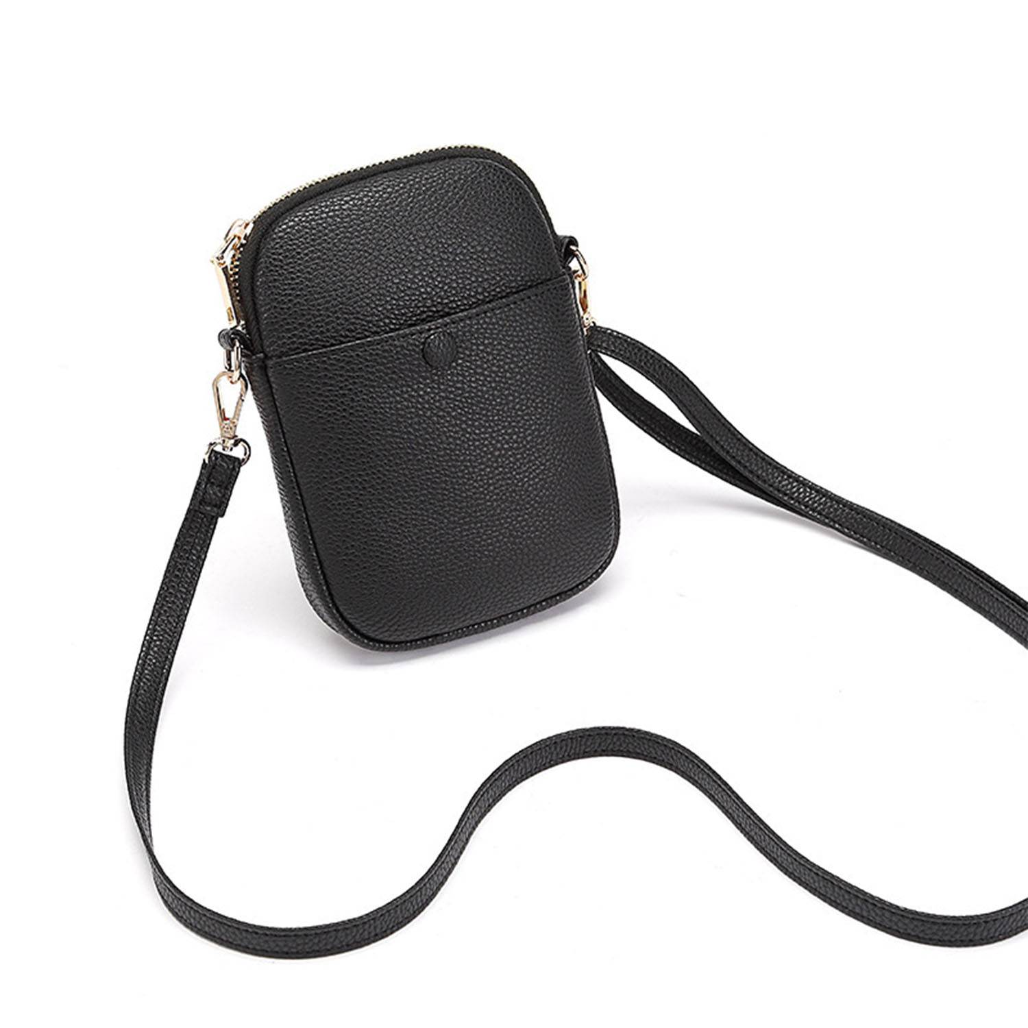 PU Leather Casual Crossbody Shoulder Phone Bag 3