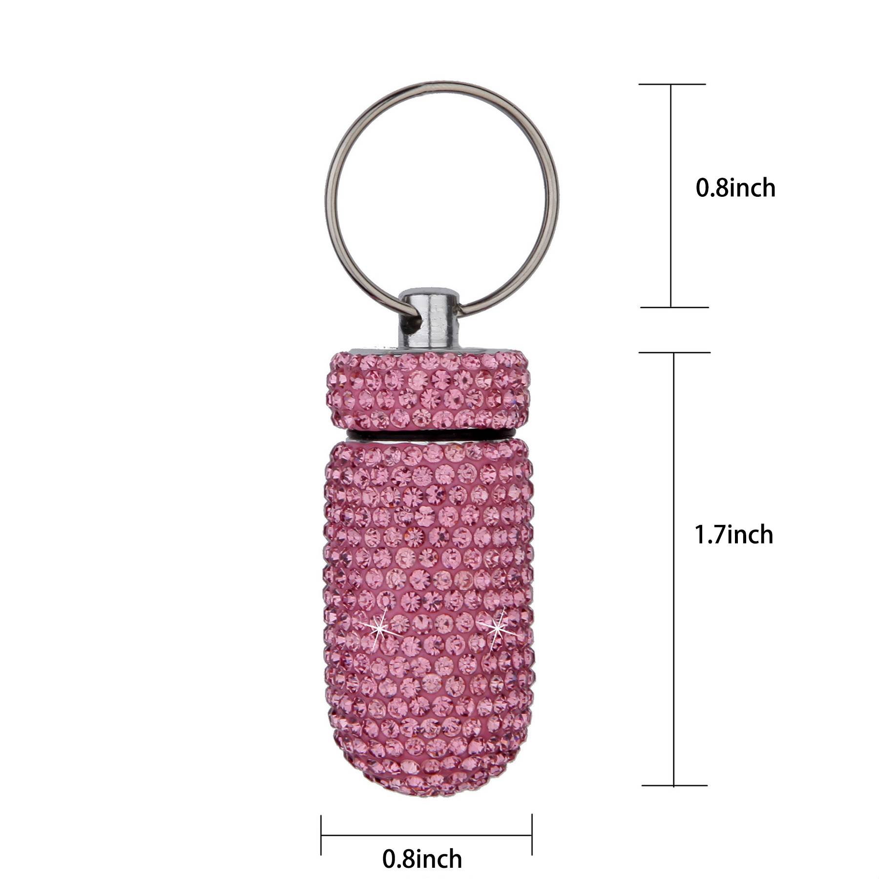 Alloy pill box with diamond set 2