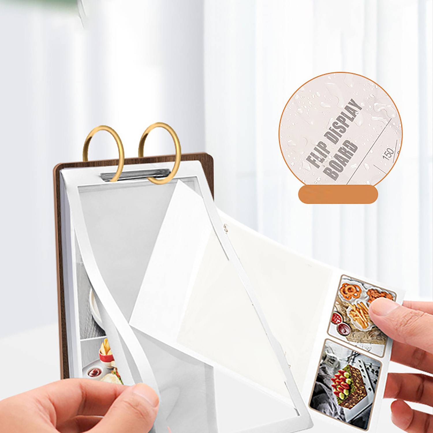Wooden Promotional Display Stand Sign Holder 5