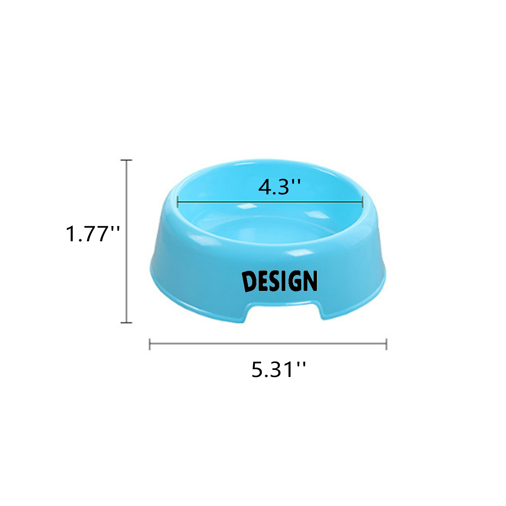 Durable Plastic Dog Bowls for Cats Puppies 2