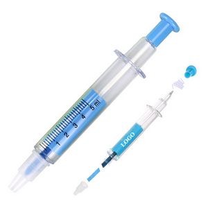 Syringe Pen With Highlighter 6