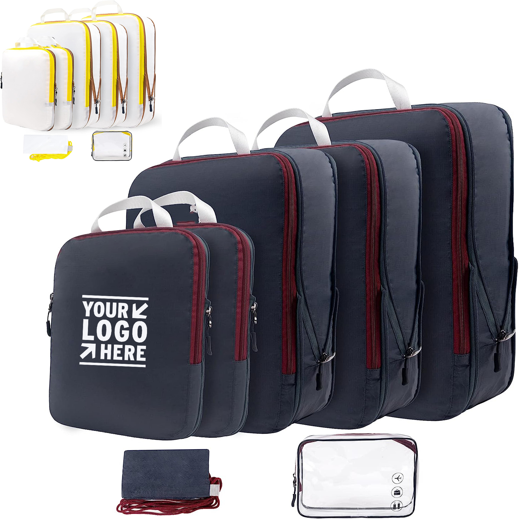 Expandable Packing Organizer Clear Toiletry Backpack Bag 2