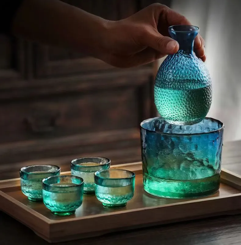 Crystal Glass Wine Warmer Set 5