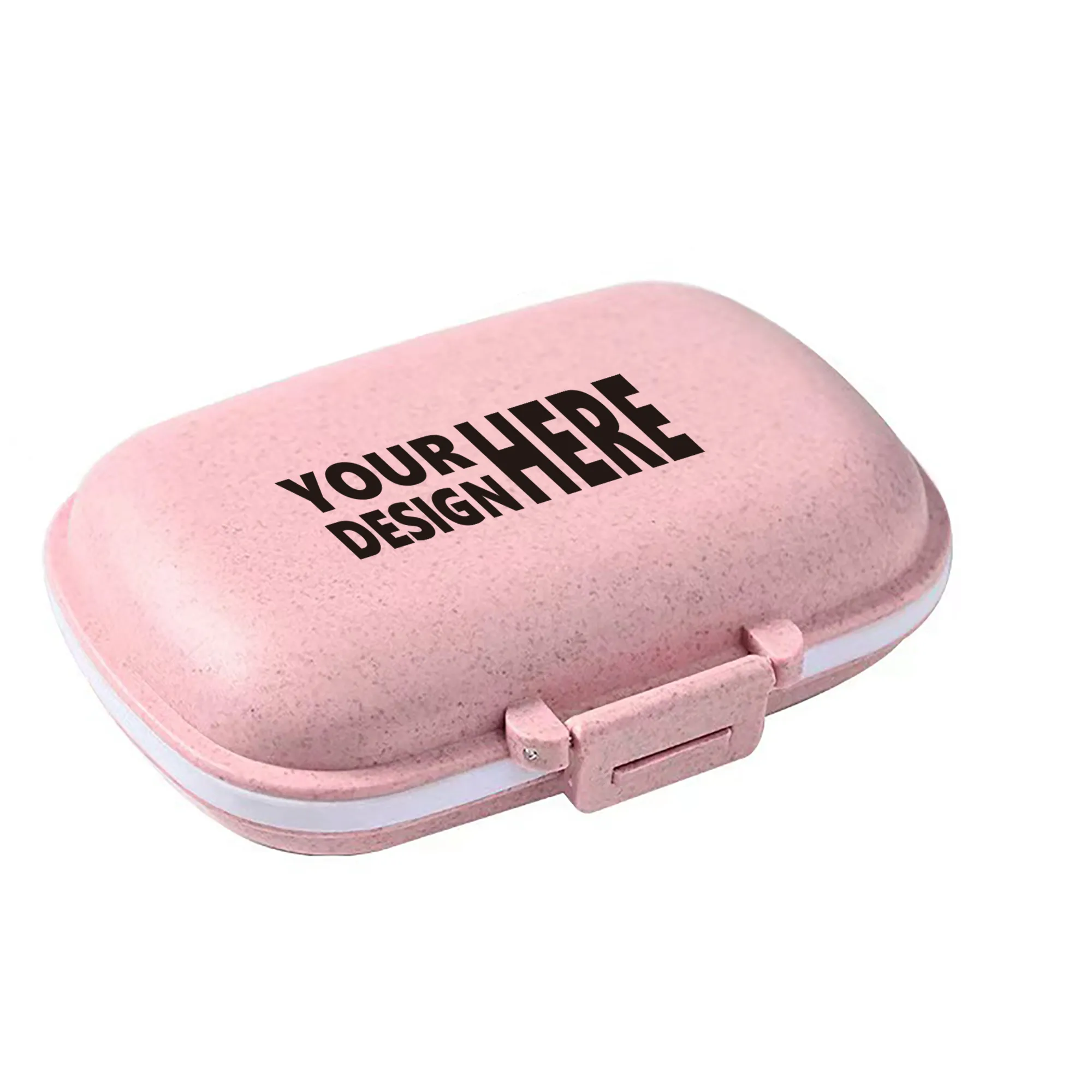4.4"x3.4"x1.2" 8 Compartments Storage Pill Box 2