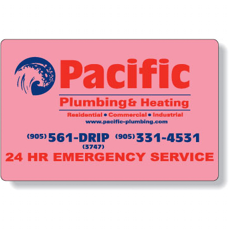 Fluorescent Red Paper Roll Labels Stock Rectangle (3.25"x5")