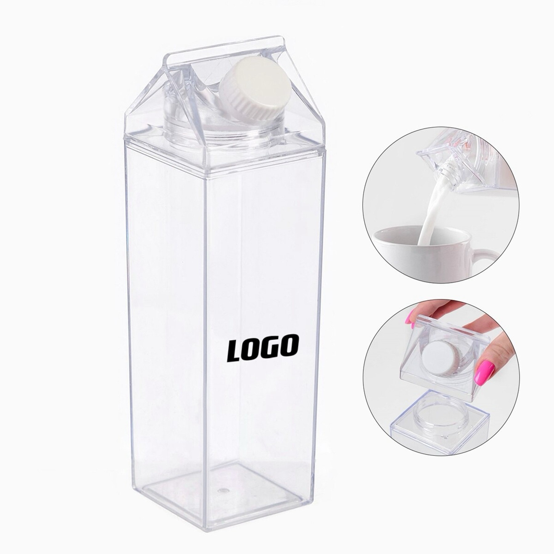 33 Oz Clear Plastic Outdoor Drinking Milk Cup 4