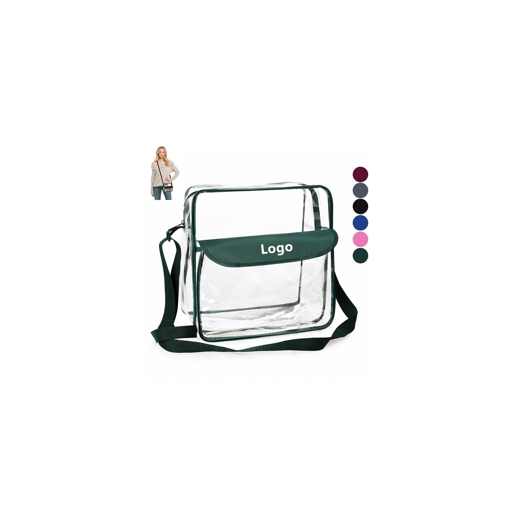 Clear Messenger Bag