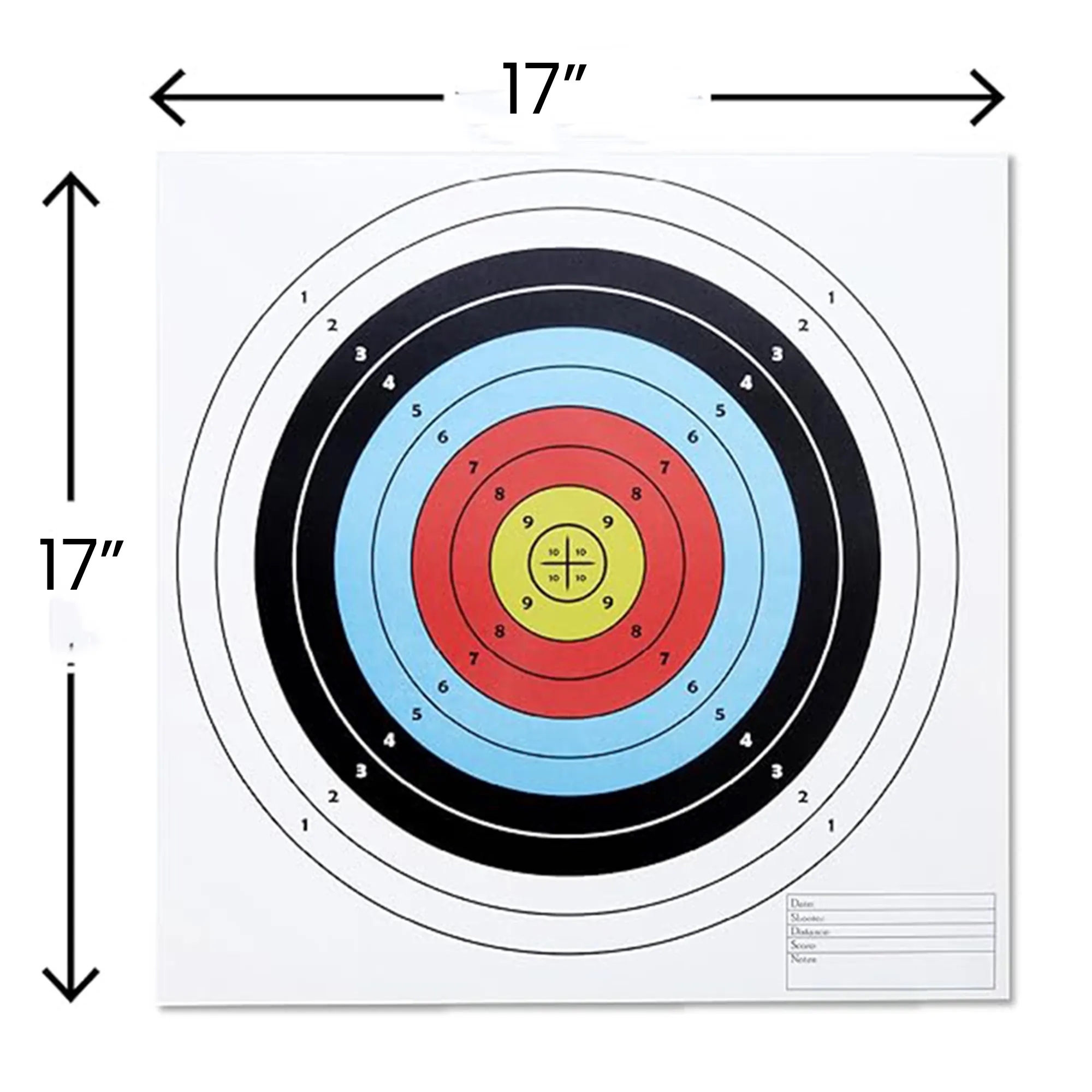 Large Paper Shooting Range Targets for Pistol 6