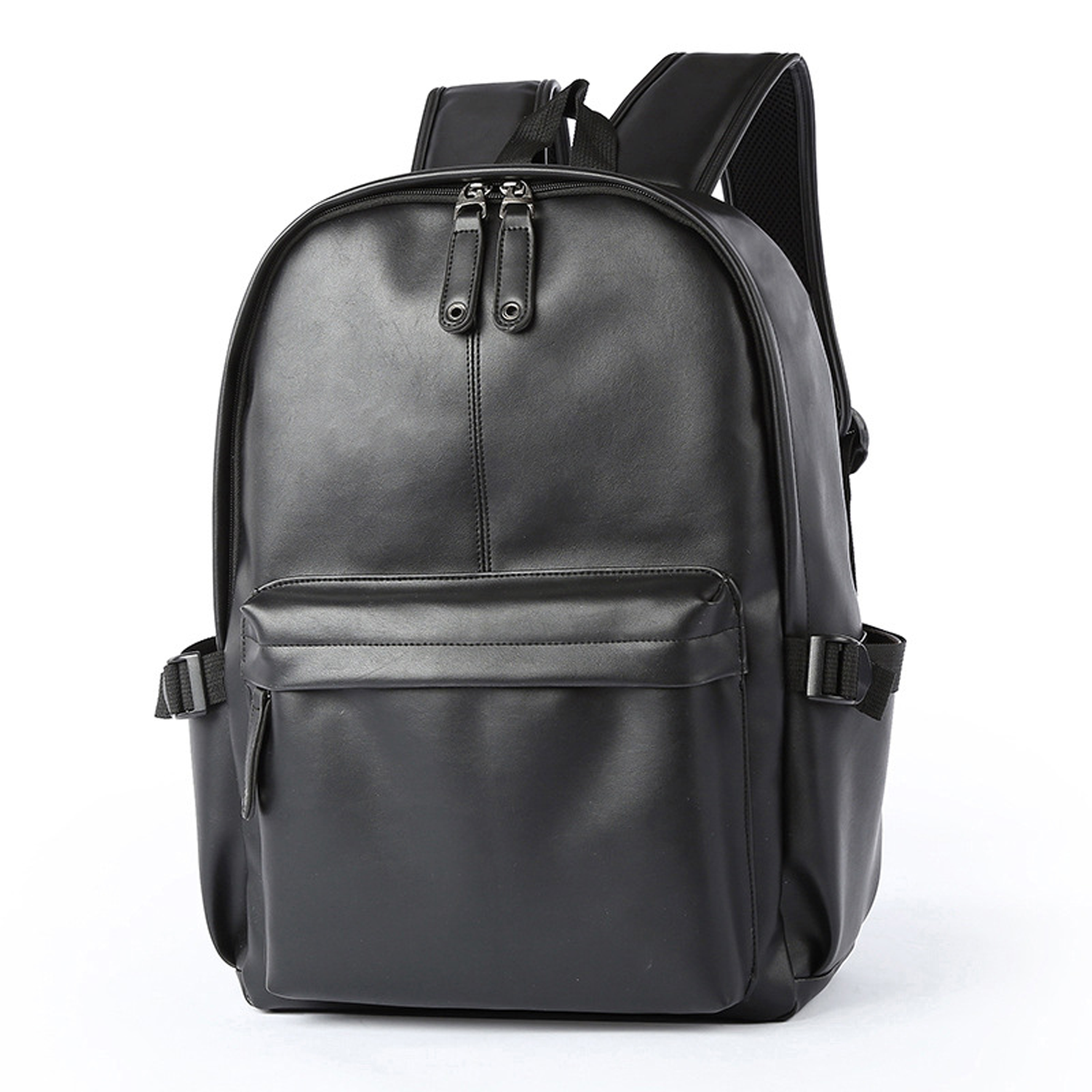 PVC Leather-Style Large Capacity Laptop Backpack 5