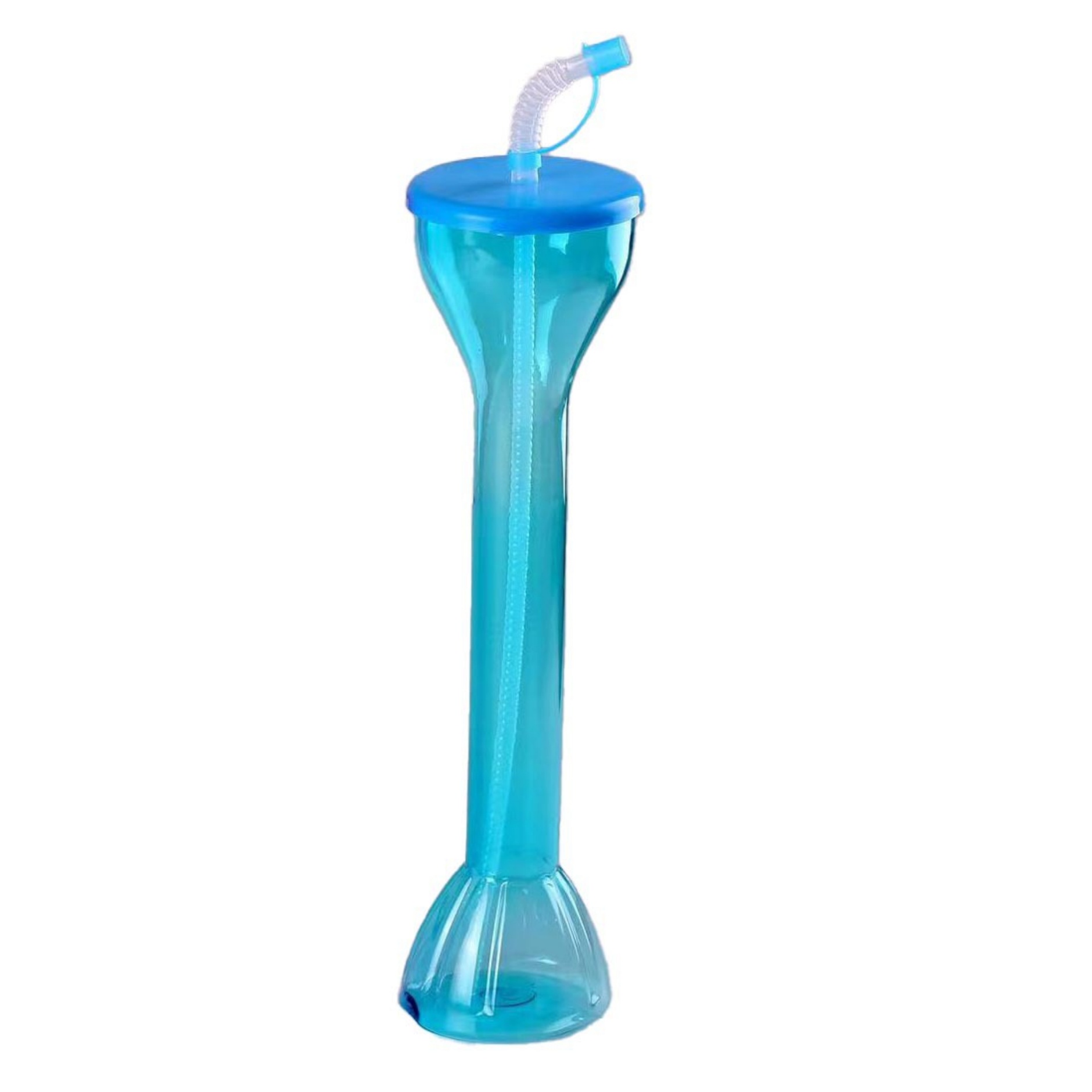 600ML Clear Yard Cup with Straw - OCEAN 3
