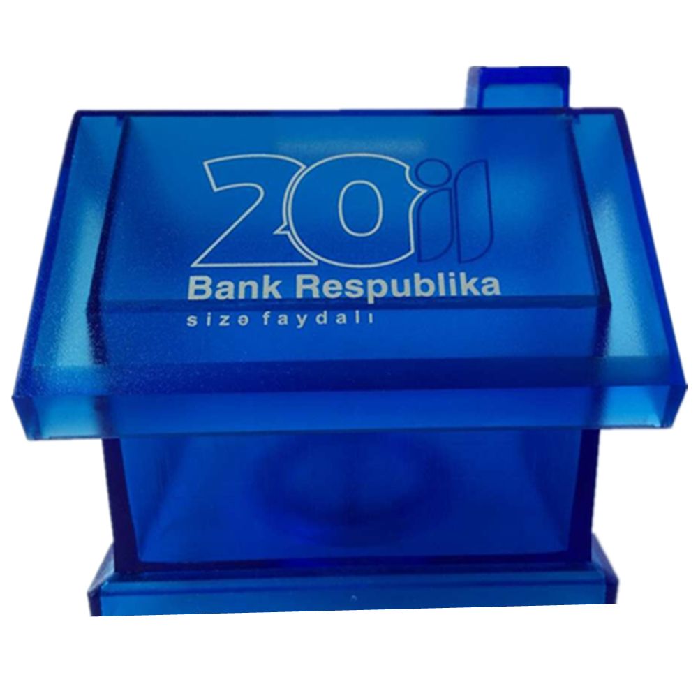 Transparent House Shaped Saving Pot Saving Bank 3