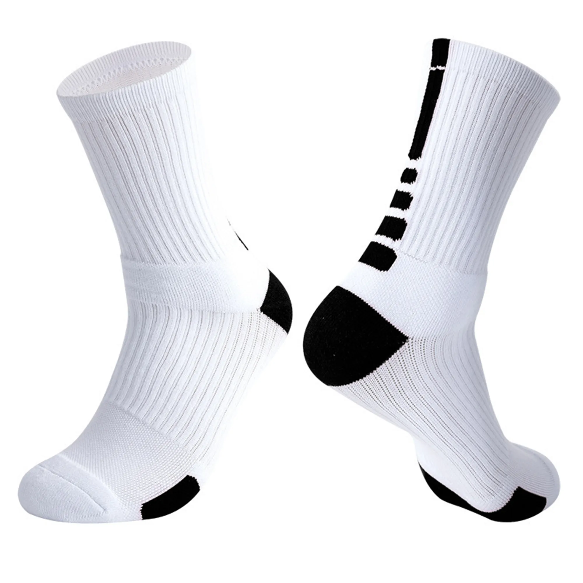 MOQ 50 Towel Bottom Elite Basketball Crew Socks 6