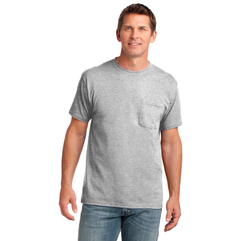 Port & Company Core Cotton Pocket Tee. 27