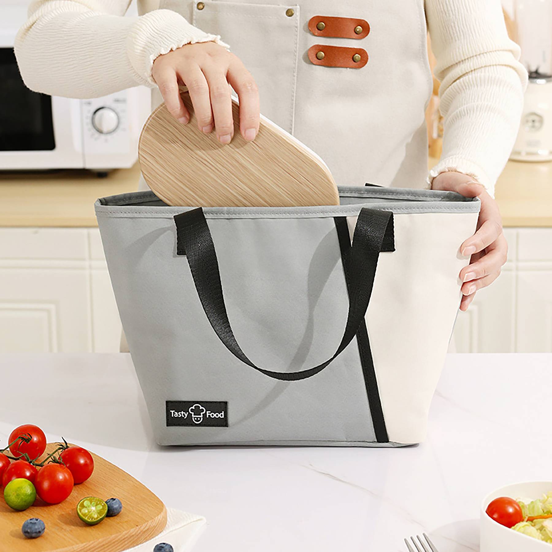 Reusable Cooler Tote Insulated Lunch Bag 6