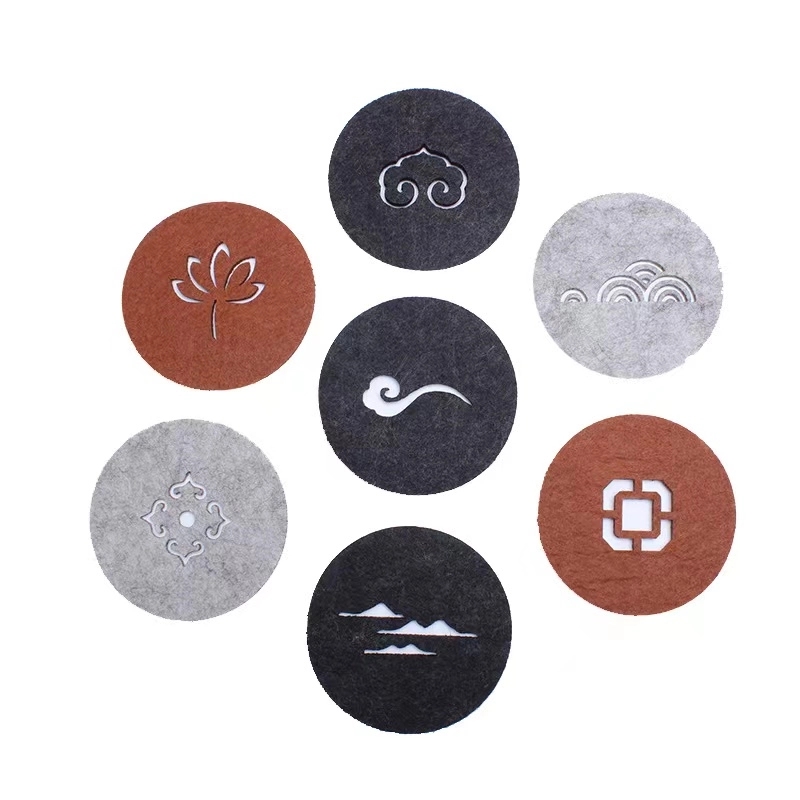 High Quality Round Felt Drink Coasters 3