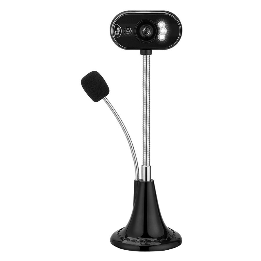 USB Webcam with Microphone & LED Light on Flexible Gooseneck for Streaming & Video Calls 9
