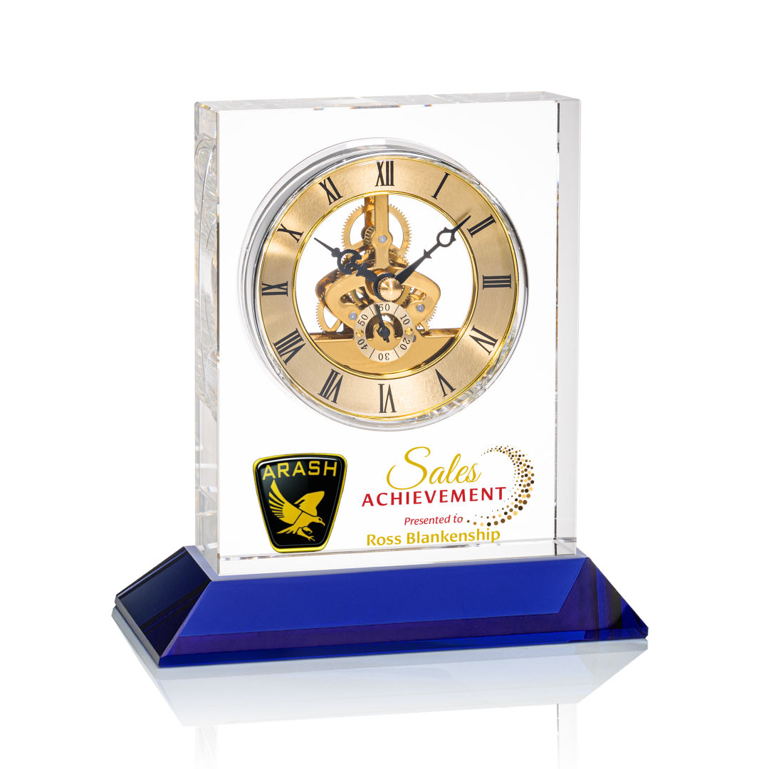 Ashland VividPrint™ Clock on Base - Gold Dial 2