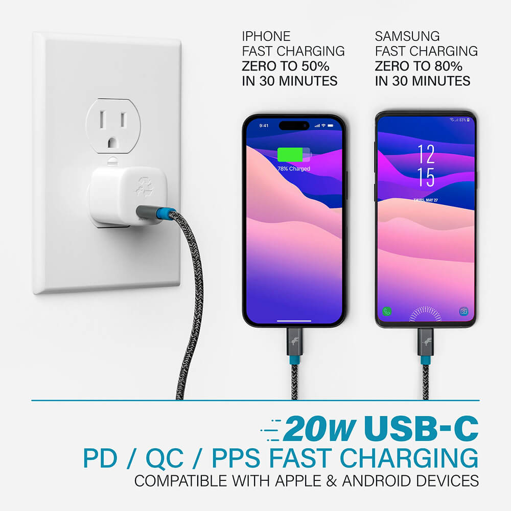 Nimble Wally Subnano 20W USB-C Wall Charger - White 5