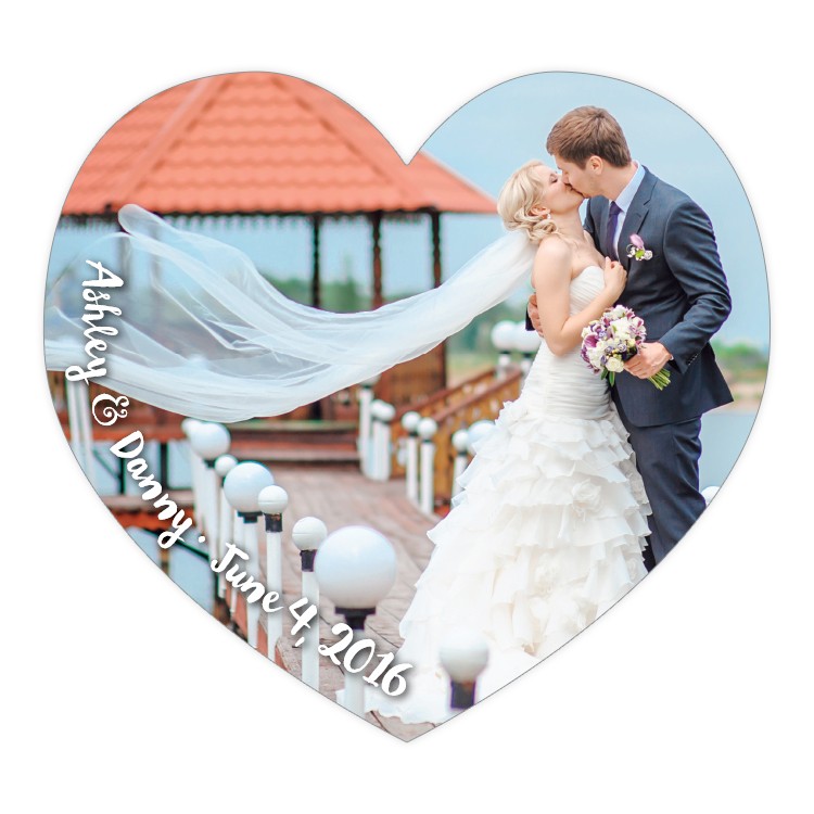Announcement Magnet - Big Heart Shape (3.25x3) - 25 mil. 2