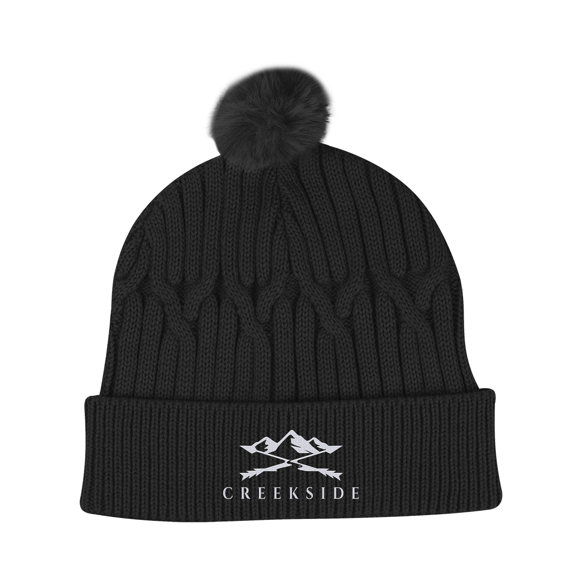 Courtney Cable Knit rPET Pom Beanie 11
