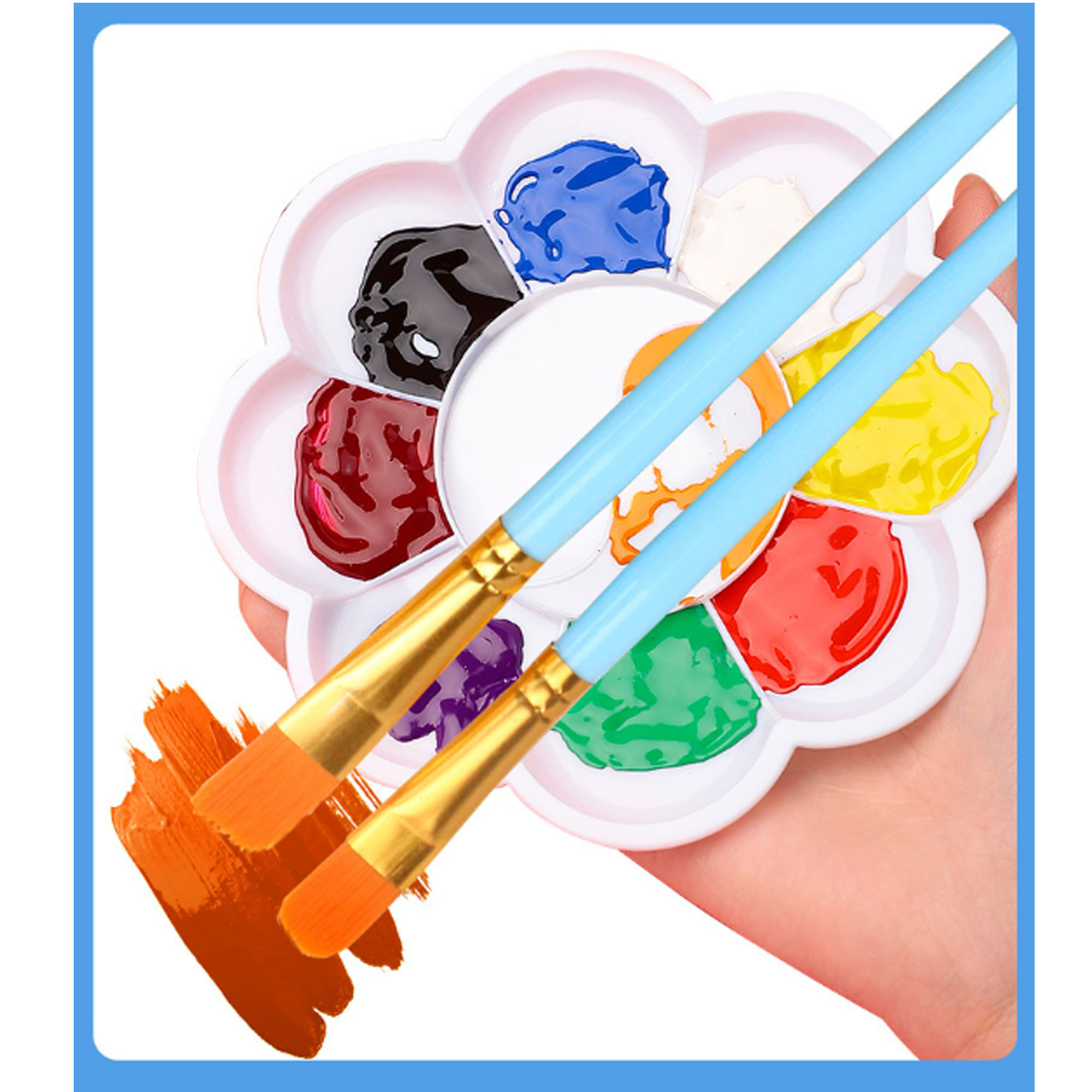 Professional Nylon Brushes for Acrylic & Watercolor Painting 5