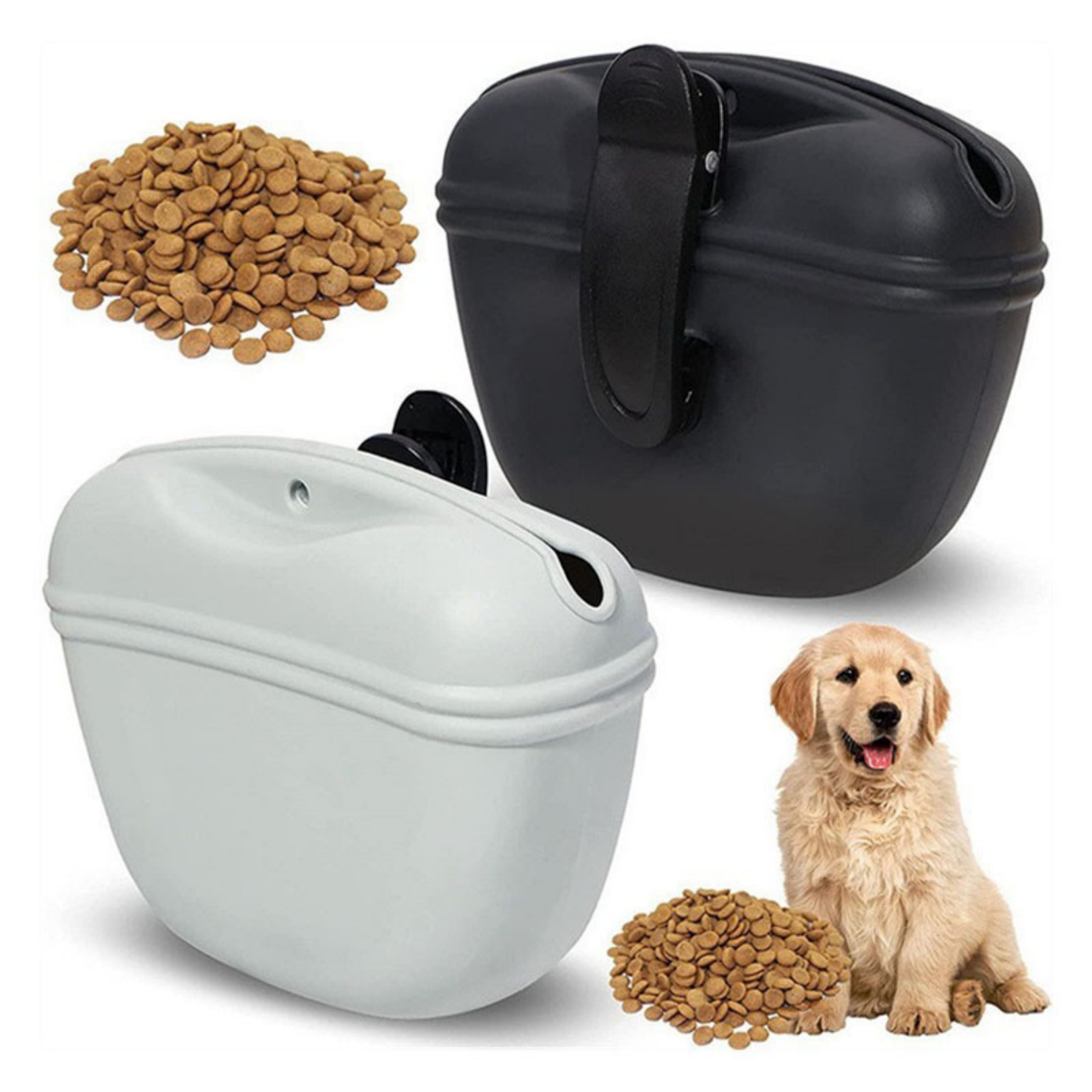 Silicone Dog Treat Pouch with Magnetic Closure and Waist Clip 10