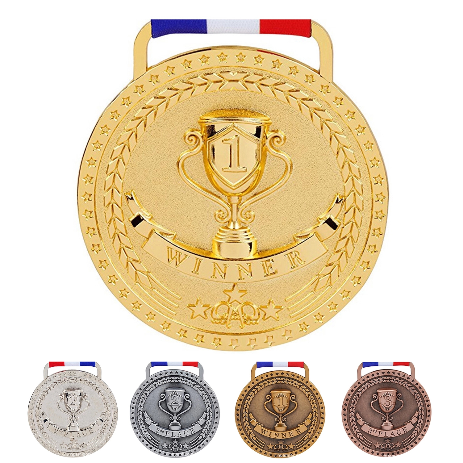 2 1/4" Custom Cast Single Sided 3-D Medal 1